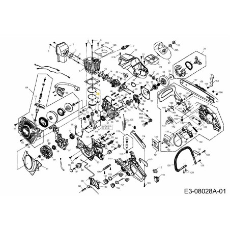 Set di fasce elastiche del pistone 092.63.310 ORIGINALE MTD | Newgardenstore.eu