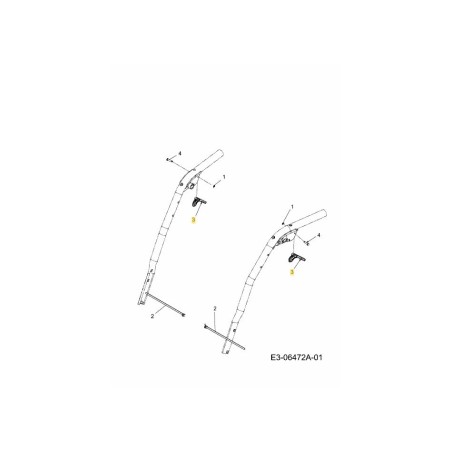 BLOCCO FRIZIONE ROSSO A GRILLO 731-06113 ORIGINALE MTD | Newgardenstore.eu