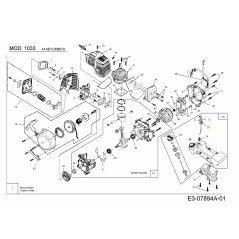 RETAINER FUEL PIPE 092.63.072 ORIGINAL MTD | Newgardenstore.eu