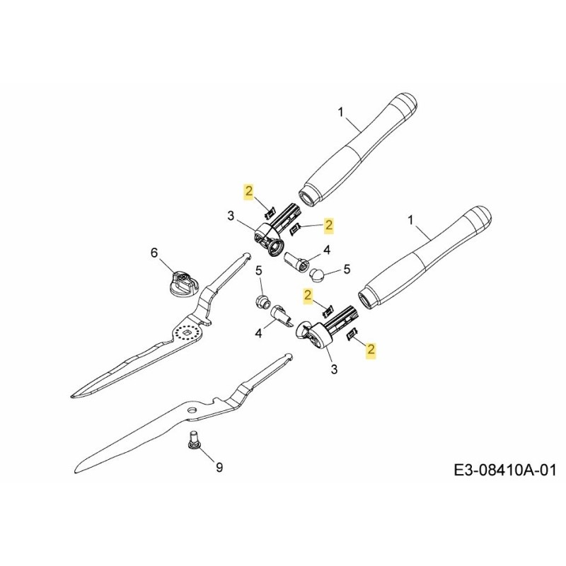 Artiglio di ritegno HS-G 7426209 ORIGINALE MTD Artiglio di ritegno HS-G 7426209 ORIGINALE MTD