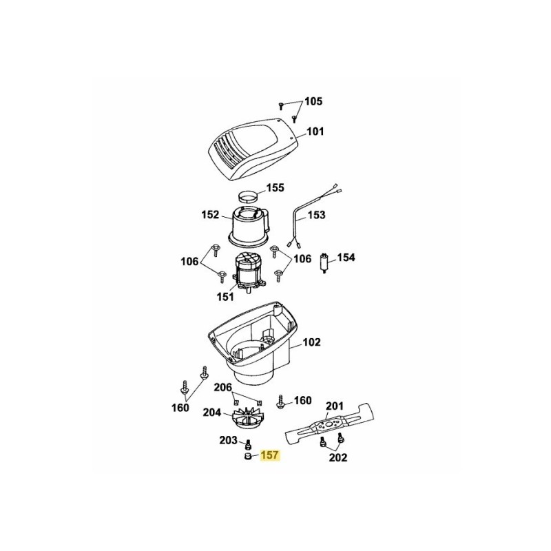 Bouchon 4317308 d'origine MTD