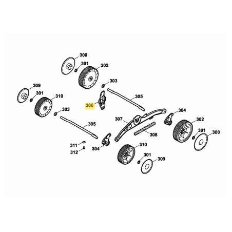 ADJUST STRAP 4905316 ORIGINAL MTD | Newgardenstore.eu