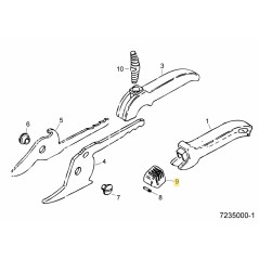 BOUTON COULISSANT 7235120 MTD ORIGINAL | Newgardenstore.eu