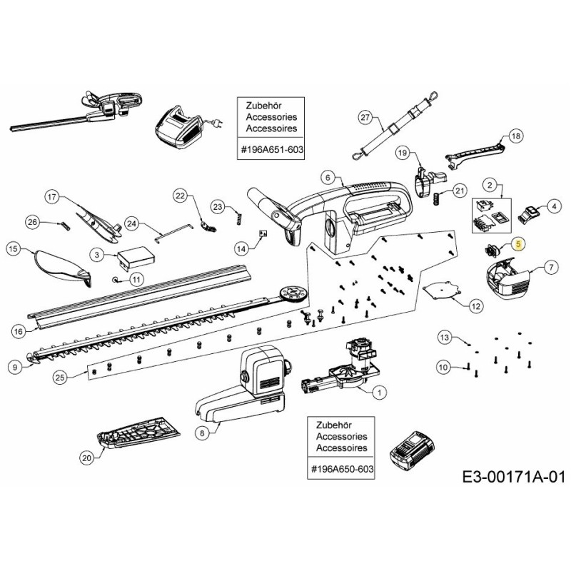 Druckknopfbatterie 631-05840 Original MTD