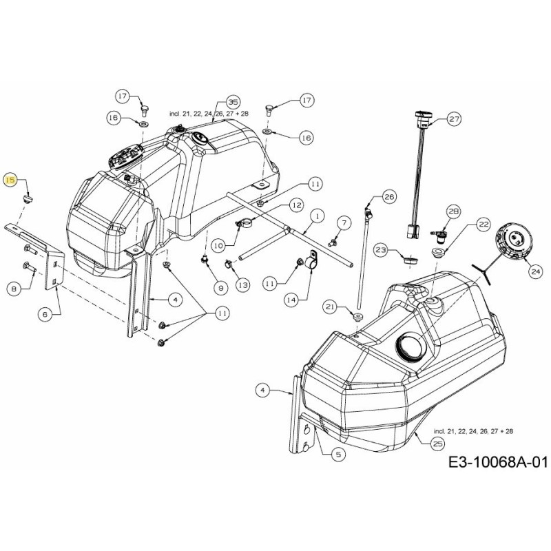 SMORZATORE 735-05058 ORIGINALE MTD