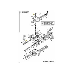 RONDELLA BLOCCO B8 DIN ​​12 736-0649 ORIGINALE MTD