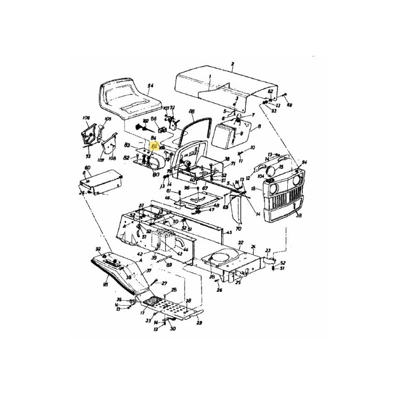 RONDELLA BLOCCO 1/2 SPLT REG 736-0921 ORIGINALE MTD