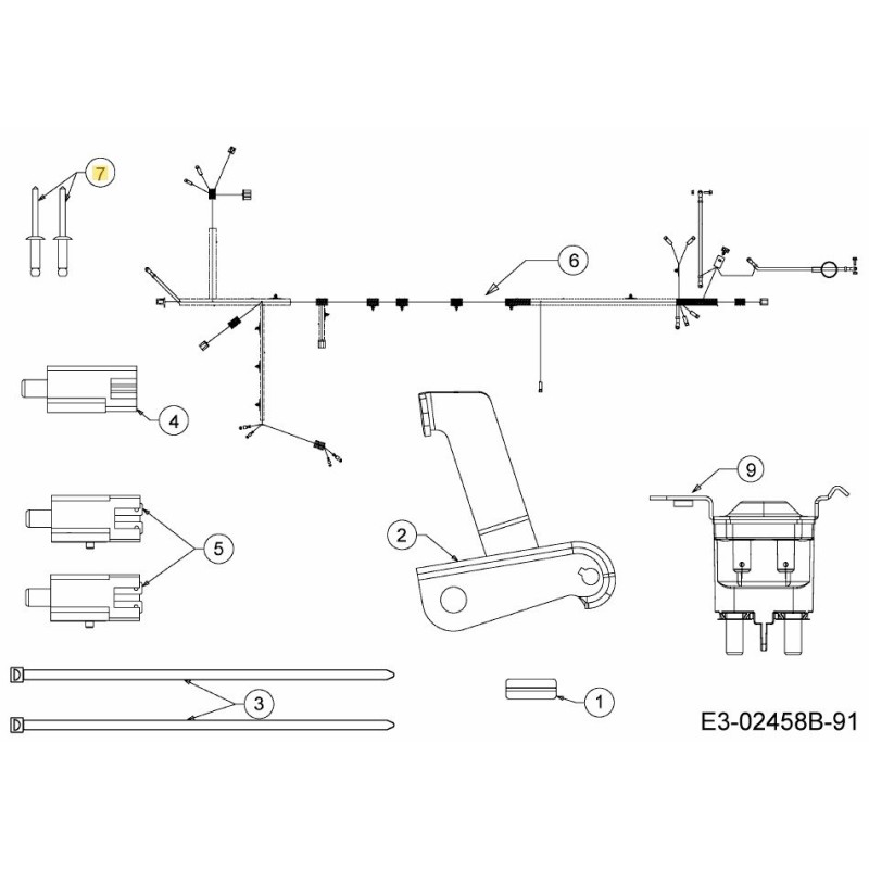 RIVETTO POP .187 DIA 728-04021 ORIGINALE MTD RIVETTO POP .187 DIA 728-04021 ORIGINALE MTD