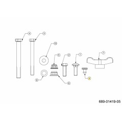 ALMOHADILLA DE GOMA 735-05938 ORIGINAL MTD | Newgardenstore.eu
