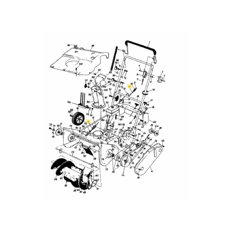 LAVADO: PLANO: 0,380 x 0,630 x 0,063 736-0140 ORIGINAL MTD
