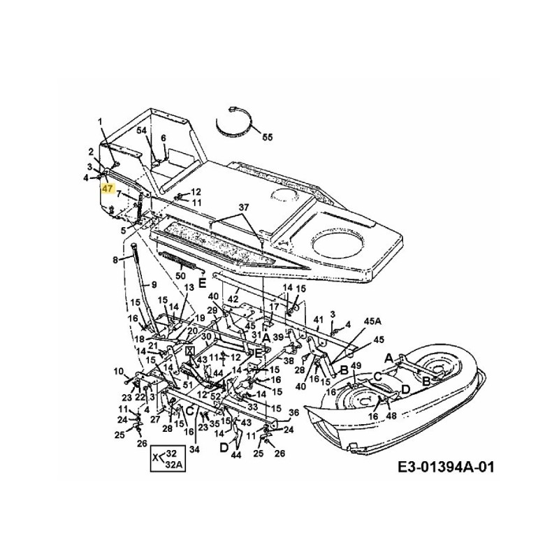 LAVAGE : À PLAT : 0,527 x 0,940 x 0,092 736-0192 ORIGINAL MTD