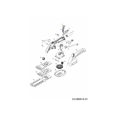 Bouton de sécurité 7266314 ORIGINAL MTD | Newgardenstore.eu