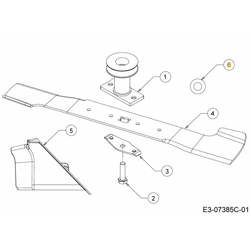 RONDELLA PIATTO 10,5 IDx20 OD DIN125 736-0734 ORIGINALE MTD
