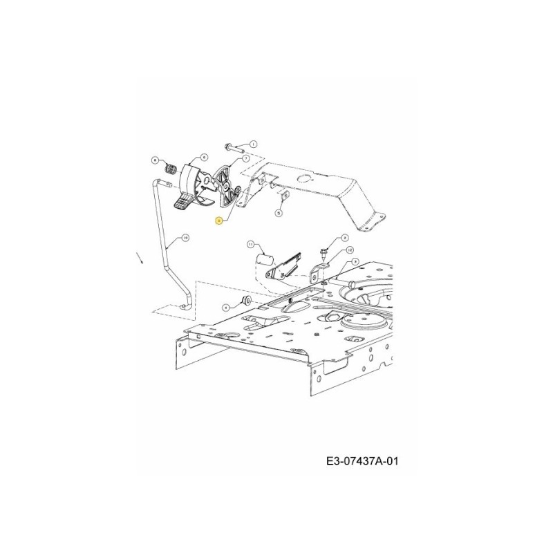 RONDELLA BLOCCO 1/4 INTESTO 736-3006 ORIGINALE MTD