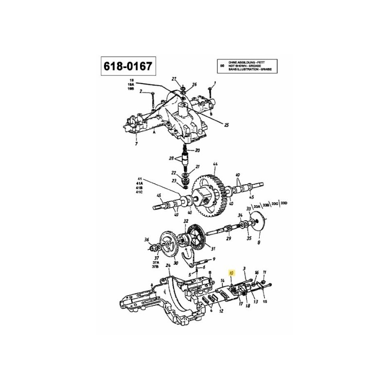 LAVAGE À PLAT : 0,334 x 0,760 x 0,120 736-3008 ORIGINAL MTD