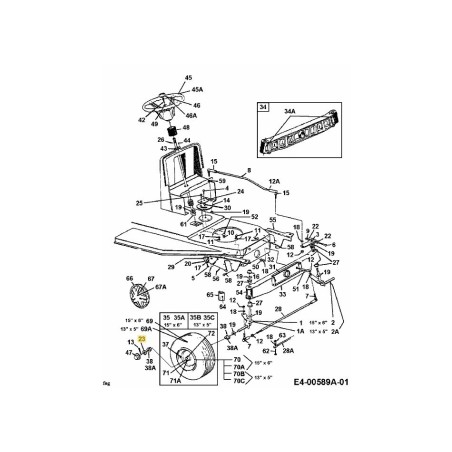 WASH:FLAT: 630 x 1599 x 060 736-0285 ORIGINAL MTD | Newgardenstore.eu