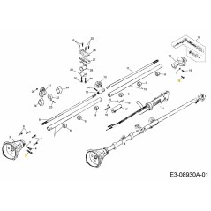 Vis M6x25 092.63.500 d'origine MTD
