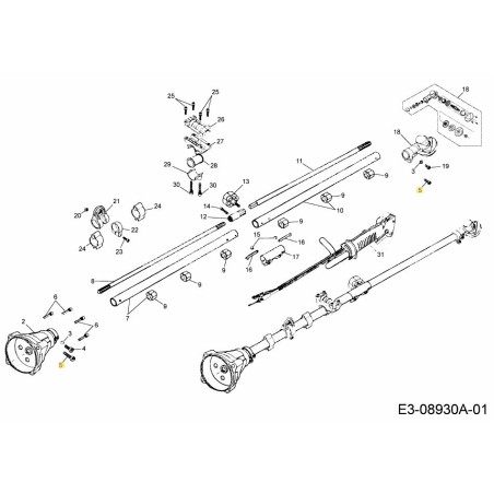 SCREW M6X25 092.63.500 ORIGINAL MTD | Newgardenstore.eu