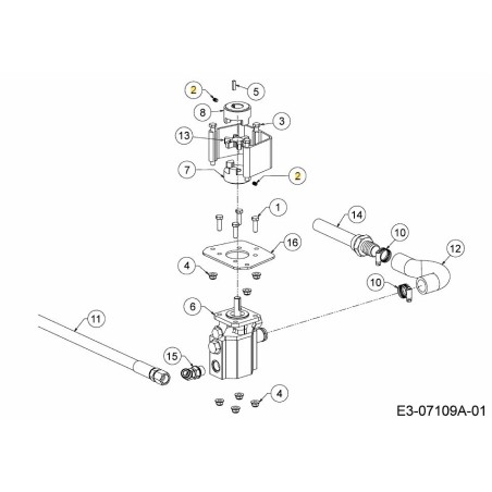 Vis à tête fraisée : 1/4-20 x 0,375 : Type A : LK 710-1842A Montée d'origine | Newgardenstore.eu