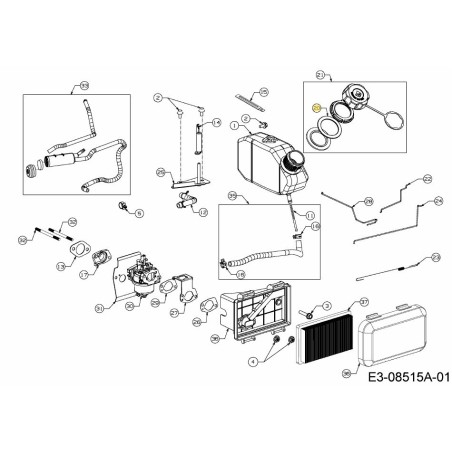 ŒILET SUPÉRIEUR DE RÉSERVOIR DE CARBURANT 751-14406 ORIGINAL MTD | Newgardenstore.eu