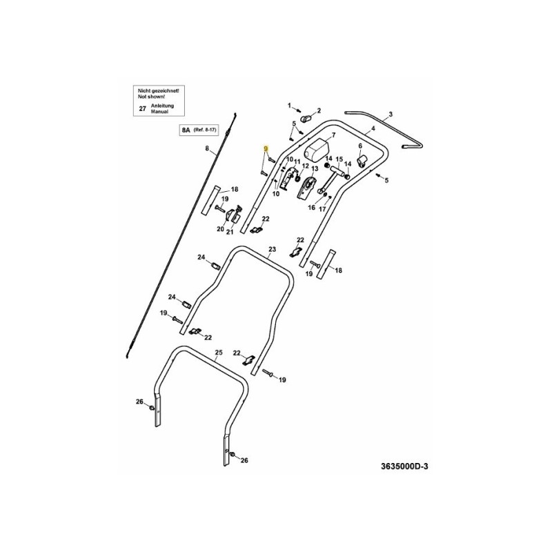 SF-Plus Schraube M8X35-WN1323 Gate 0012648 ORIGINAL MTD