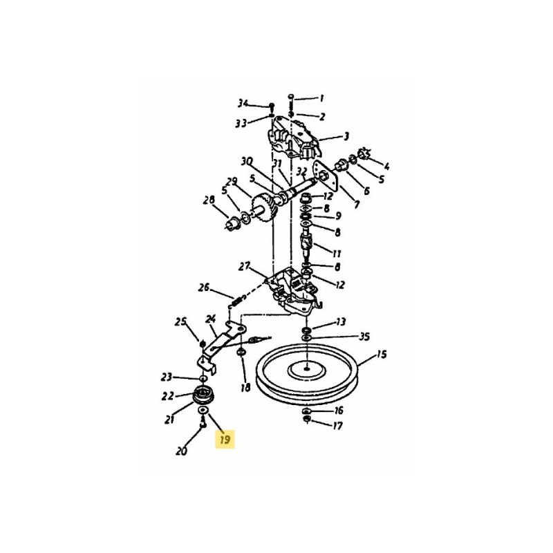 RONDELLA PIATTO 0,375x1,010x0,030 HD 736-0344 ORIGINALE MTD
