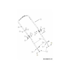 Vis à tête fraisée : 0,450 x 0,188 x 1/4-20 738-05010A ORIGINAL MTD