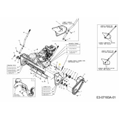Boulon à épaulement 738-04456 d'origine MTD