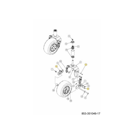 SHOULDER SCREW 738-04172A ORIGINAL MTD | Newgardenstore.eu