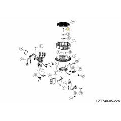 VITE, FLANGIA ESAGONALE KH-004721 ORIGINALE MTD | Newgardenstore.eu