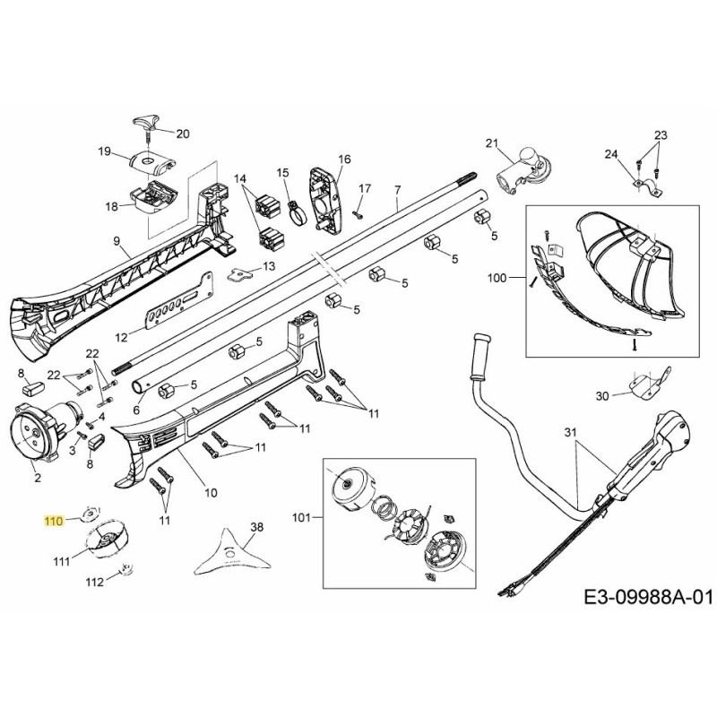 WASHER 092.63.930 ORIGINAL MTD