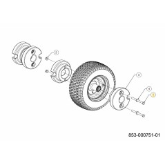 VITE CON TESTA ESAGONALE 1/2-13X6.0 710-05060 ORIGINALE MTD | Newgardenstore.eu