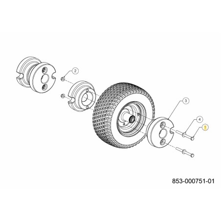 VITE CON TESTA ESAGONALE 1/2-13X6.0 710-05060 ORIGINALE MTD | Newgardenstore.eu