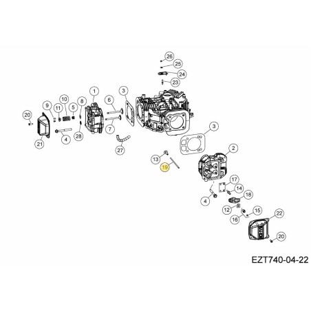 VARILLA DE EMPUJE KH-005783 ORIGINAL MTD | Newgardenstore.eu