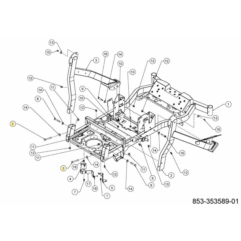 Sechskantschraube 1/2-13 x 4,25 710-09894 Original MTD