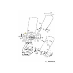 ARBRE : COLONNE : RÉGLAGE : DM 46 cm 711-06778-Z ORIGINAL MTD | Newgardenstore.eu