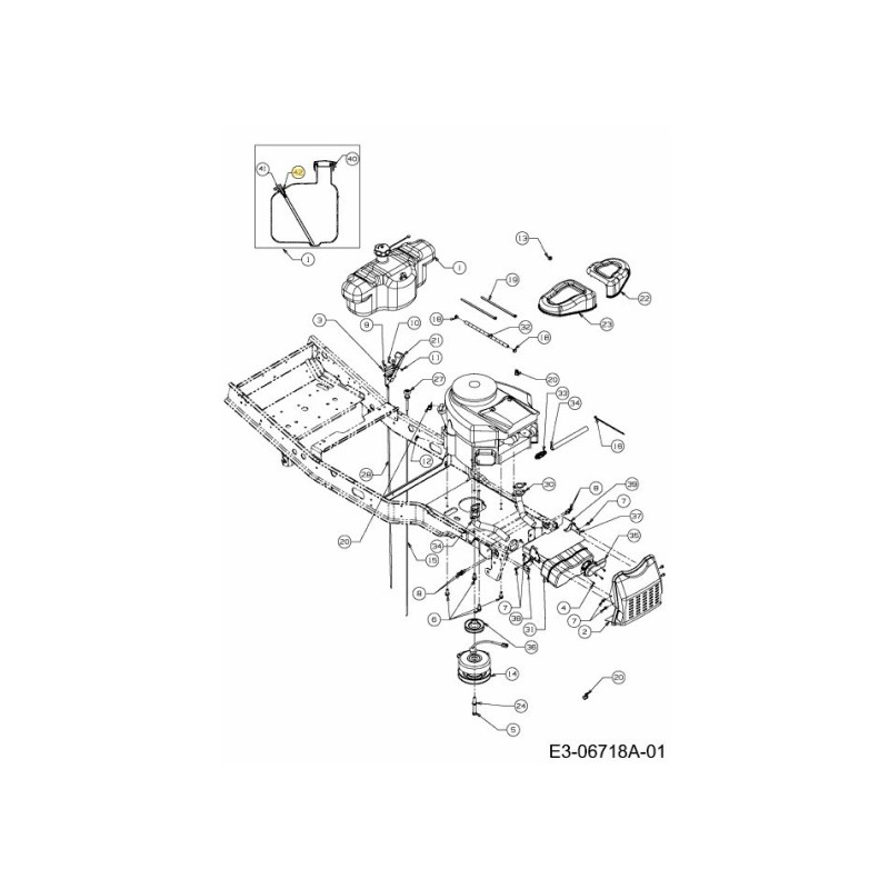 DOUILLE : RÉSERVOIR : CARBURANT 735-0149 ORIGINAL MTD