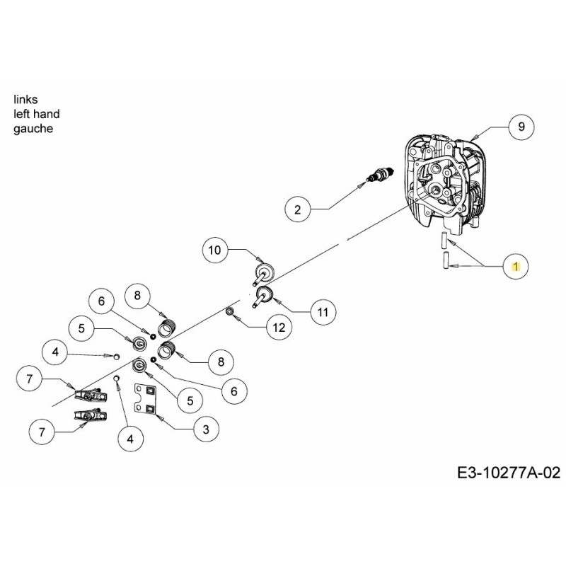 STUD M8X34 710-05276 ORIGINAL MTD