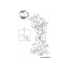 TENSIONE DEL FRENO A MOLLA 092.66.032 ORIGINALE MTD | Newgardenstore.eu
