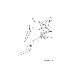 BARRA DI TRAINO 7030105 ORIGINALE MTD | Newgardenstore.eu