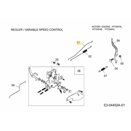 ASTA DI COMANDO DELL'ACCELERATORE 751-11259 ORIGINALE MTD | Newgardenstore.eu