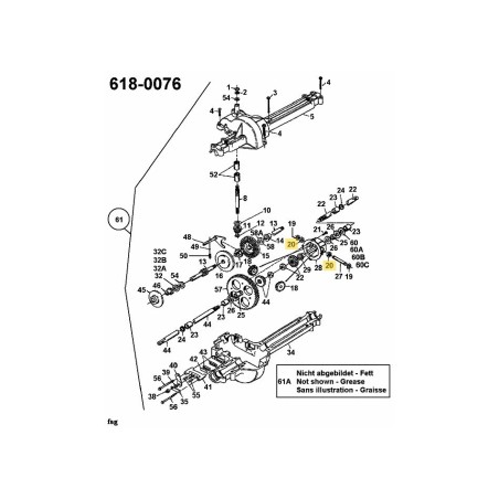 Axiallager 741-0589 Original MTD | Newgardenstore.eu