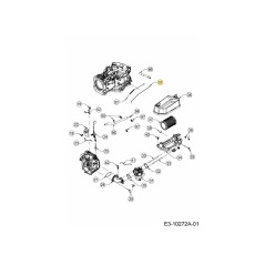 Tige de commande des gaz 751-15734 d'origine MTD | Newgardenstore.eu