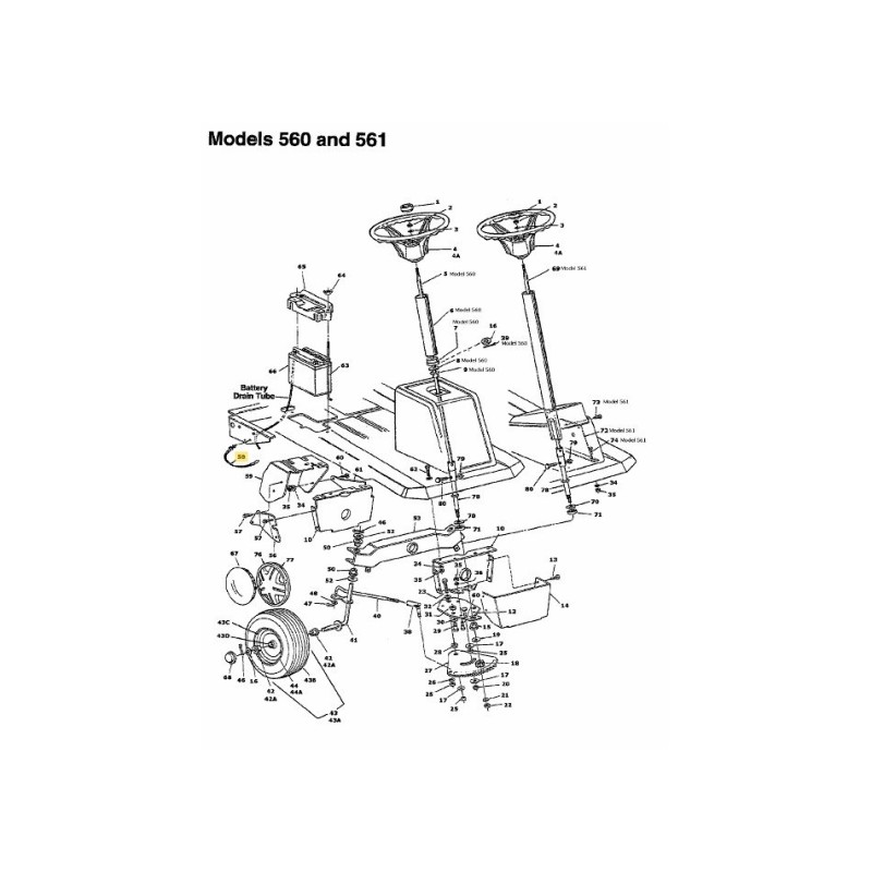 Kabelbinder:Druckbefestigung 7,5 LG 726-0154 Original MTD