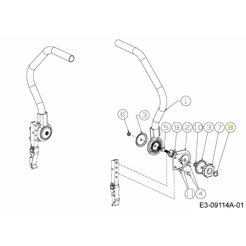 CAP PUSH:MDM:1/4 726-05029 ORIGINAL MTD