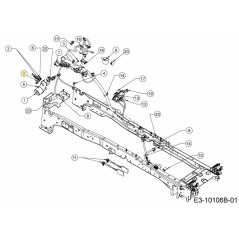 SAC DE COMMUTATEUR BRAS RÉGLABLE COMPLET 631-05670 ORIGINAL MTD | Newgardenstore.eu