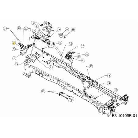 Switch Bag Full Adjust Arm 631-05670 Original MTD | Newgardenstore.eu