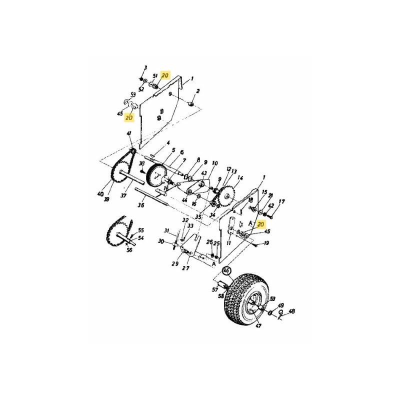 BRG FLANGIA ESAGONALE x.75 ID 741-0245 ORIGINALE MTD