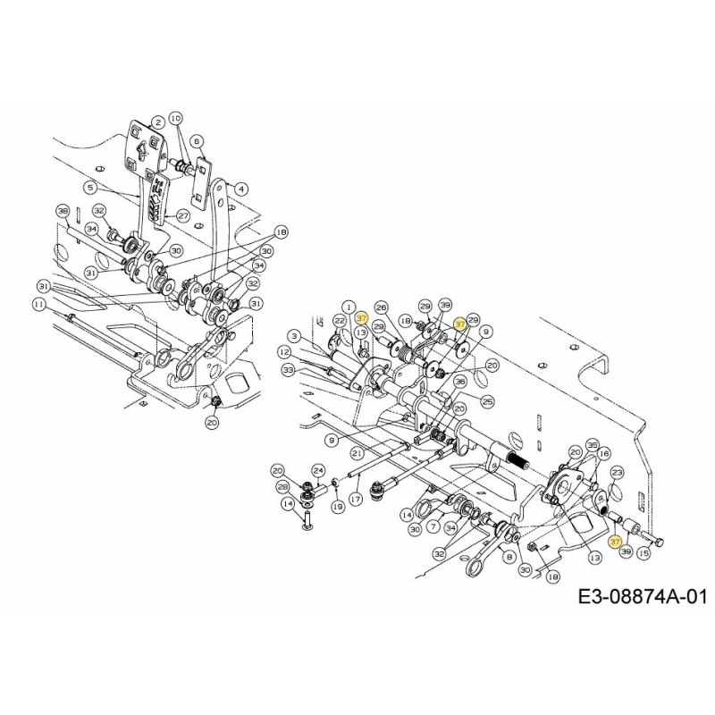 DISTANZIATORE 750-05369 ORIGINALE MTD