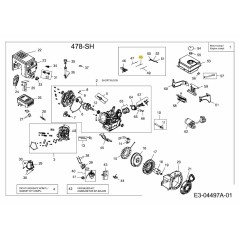 Drosselklappenrückholfeder 751-11203 Original MTD | Newgardenstore.eu
